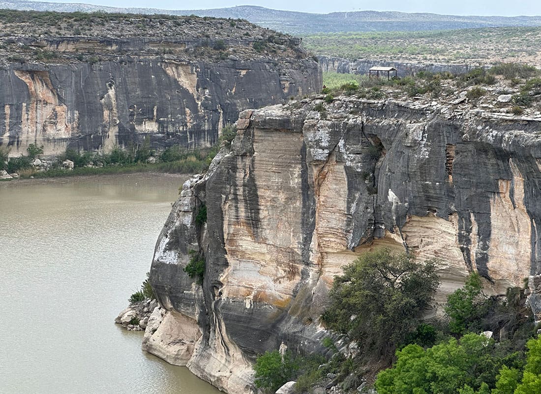 Corinth, TX - Aerial View of Seminole Canyon Texas near the Rio Grande